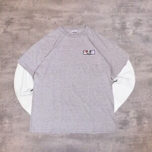 90's KFC Taco Bell 2 in One Promo Double Stitch Heather Grey T-Shirt